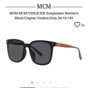 NWOT MCM WORLDWIDE SUNWEAR MW0012 W/Dust Cloth And Carry Case MCM | Accessories | Nwot Mcm Black Frame Sunglasses With  main image 2